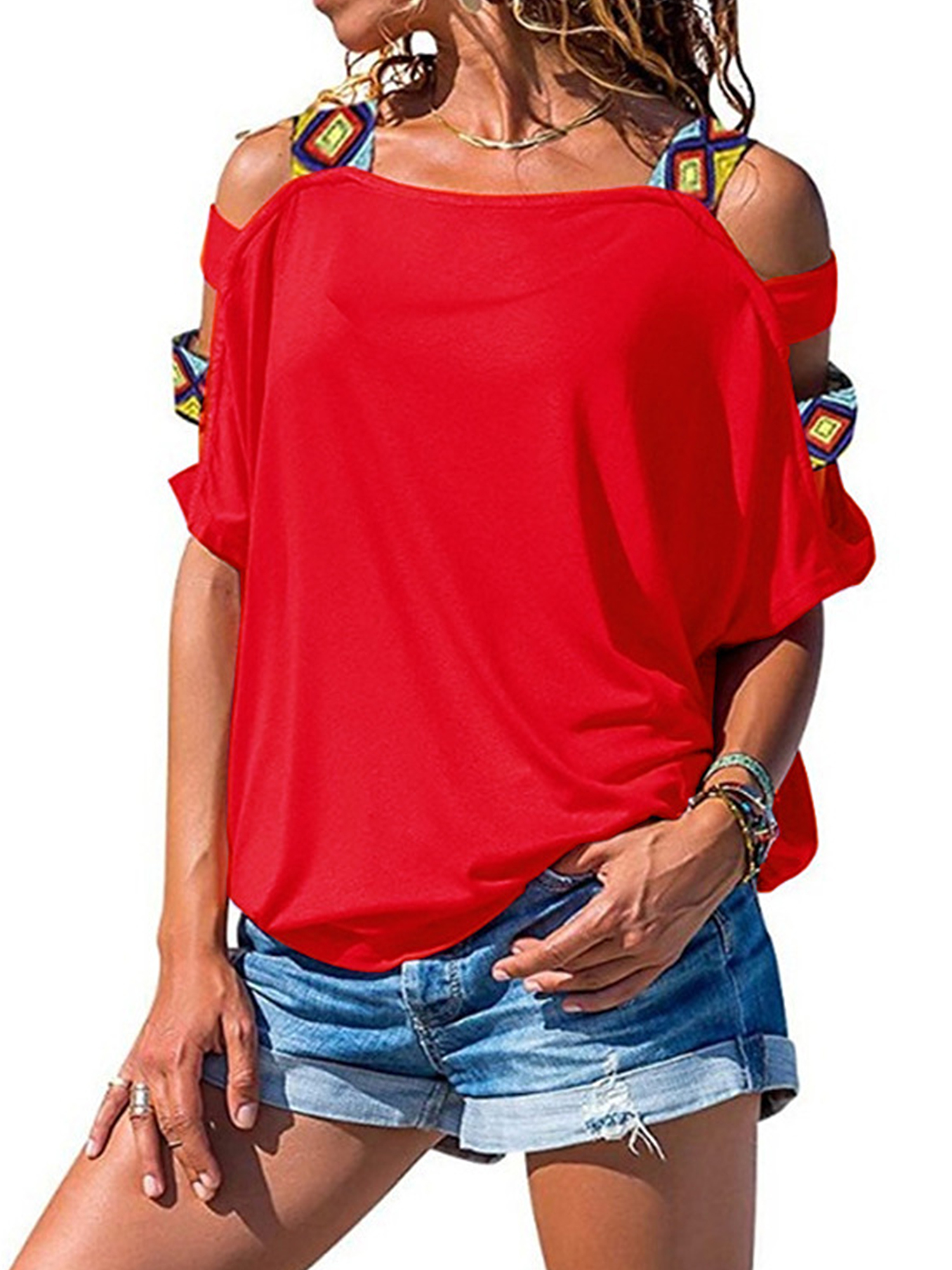 Womens Short Sleeve T-Shirts Leopard Pocket Short Sleeve Casual Loose Top EAZsyn8 Womens Short Sleeve T-Shirts Leopard Pocket Short Sleeve Casual Loose Top EAZsyn8